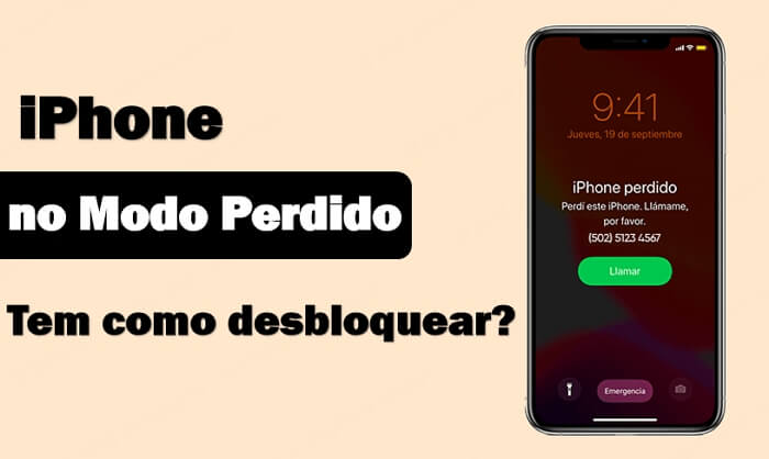 Coloquei por engano o iPhone no Modo perdido tem como desbloquear?