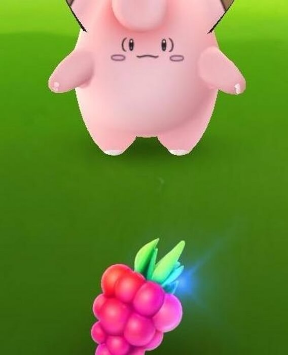 Alimentar Pokémon com berries