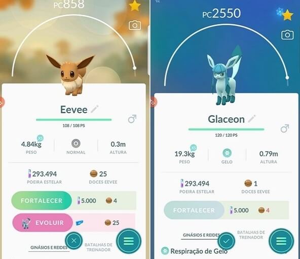 Como evoluir EEVEE para SYLVEON em Pokémon go 