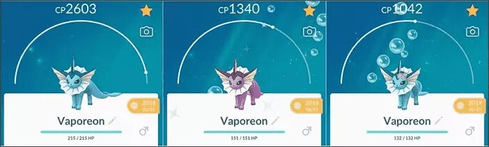 Evolução de Vaporeon