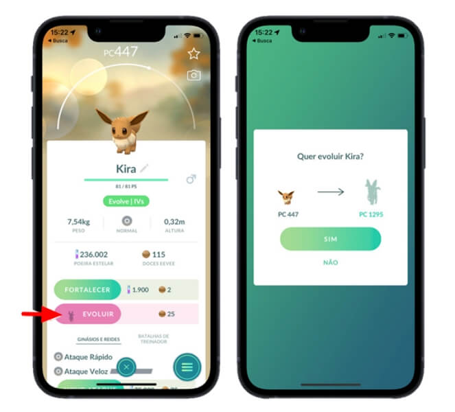 Como evoluir Eevee em Pokémon GO (Nomes para 7 evoluções)