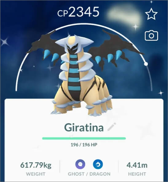 Giratina Shiny do Pokémon Go