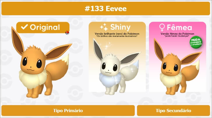 Como conseguir cada evolução de Eevee em Pokémon GO