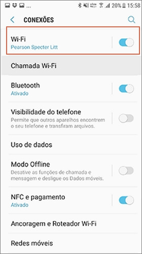 Verificar WiFi no android