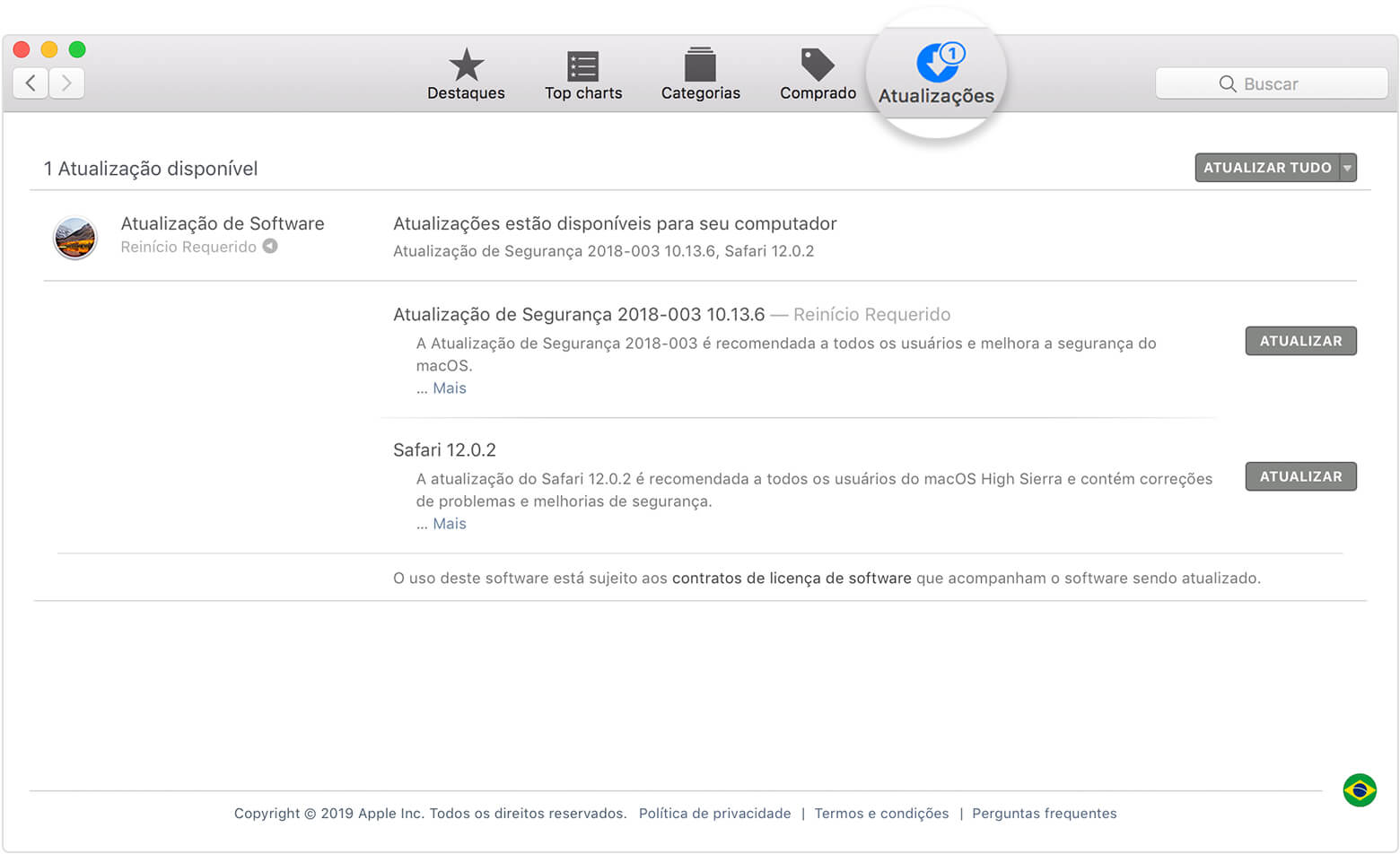 Atualizar iTunes no Mac