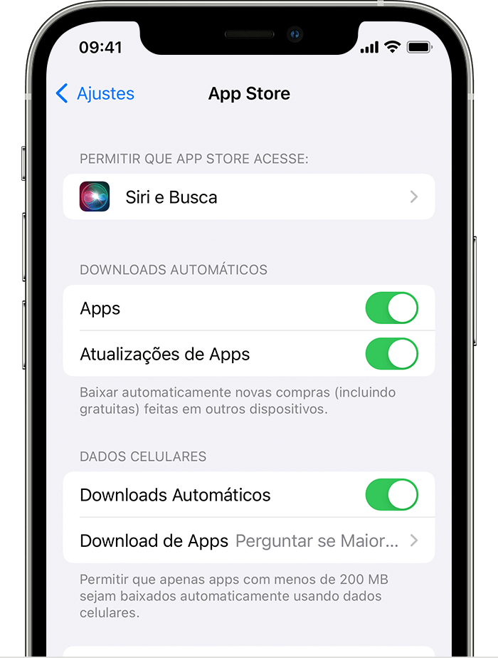 Atualize todos os apps no iPhone