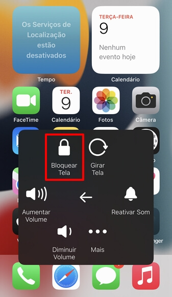Bloquear iPhone com Assistive Touch