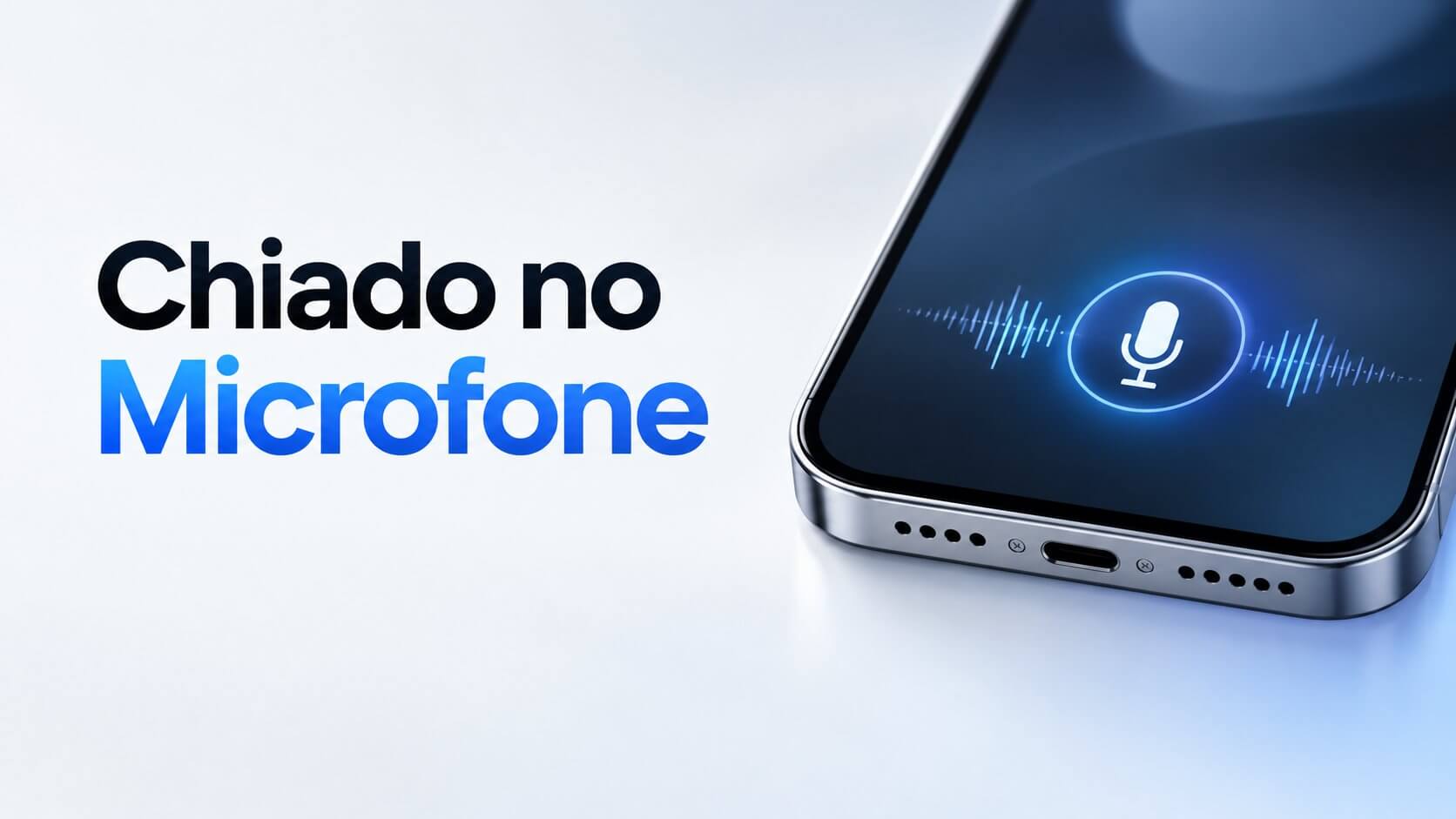 Chiado no microfone do iPhone