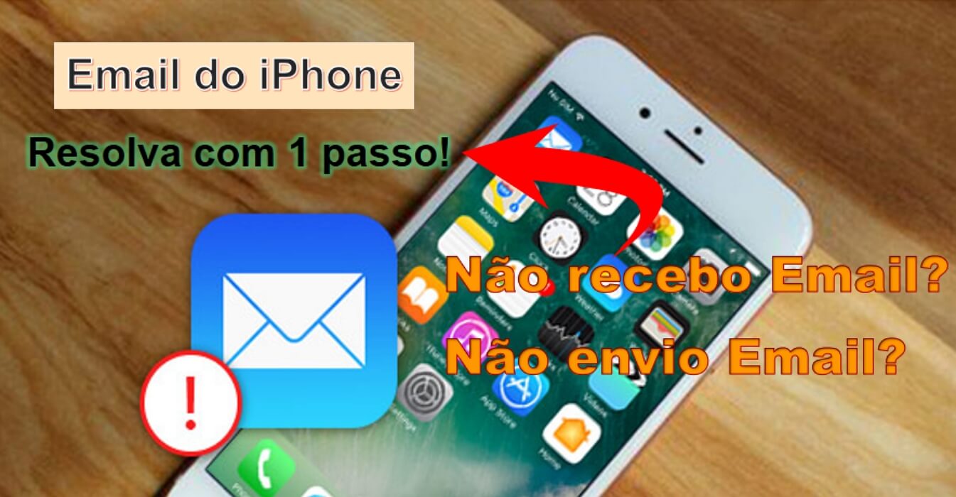 Não estou recebendo Email no meu iPhone