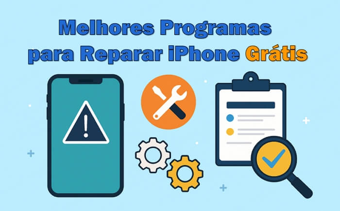 Comparação de top 5 programas para reparar iPhone grátis