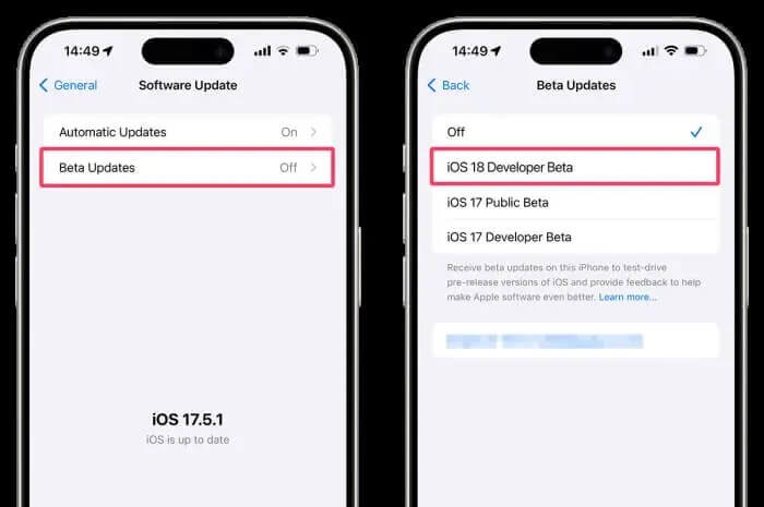 Remover iOS 18 Beta no iOS 16.4 ou superior