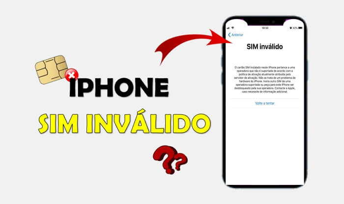 SIM inválido no iPhone