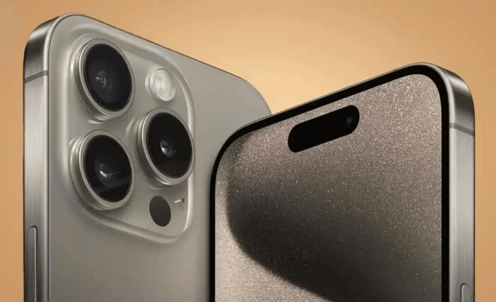 Superfície de titânio do iPhone 16