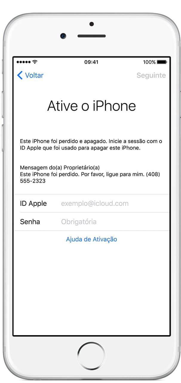 Clicar em Ajuda Com a Ativação no iPhone