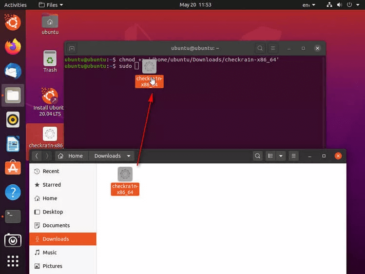 Use Terminal to Launch Checkra1n jailbreak tool