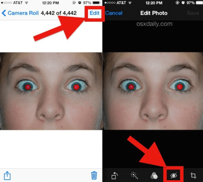 Tirar olho vermelho da foto com iPhone