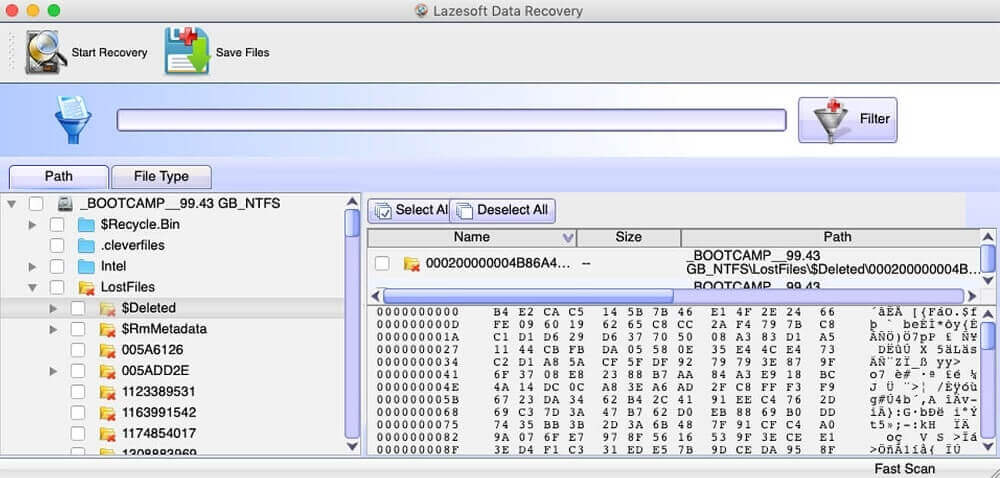 recuperador de arquivos Mac Lazesoft Mac Data Recovery