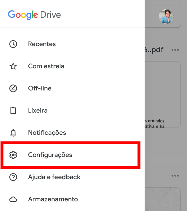 Fazer backup no Google Drive