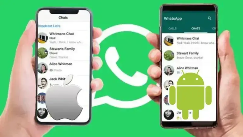 interface whatsapp android iphone