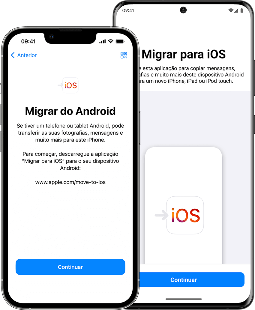 Não consigo migrar do Android para iOS
