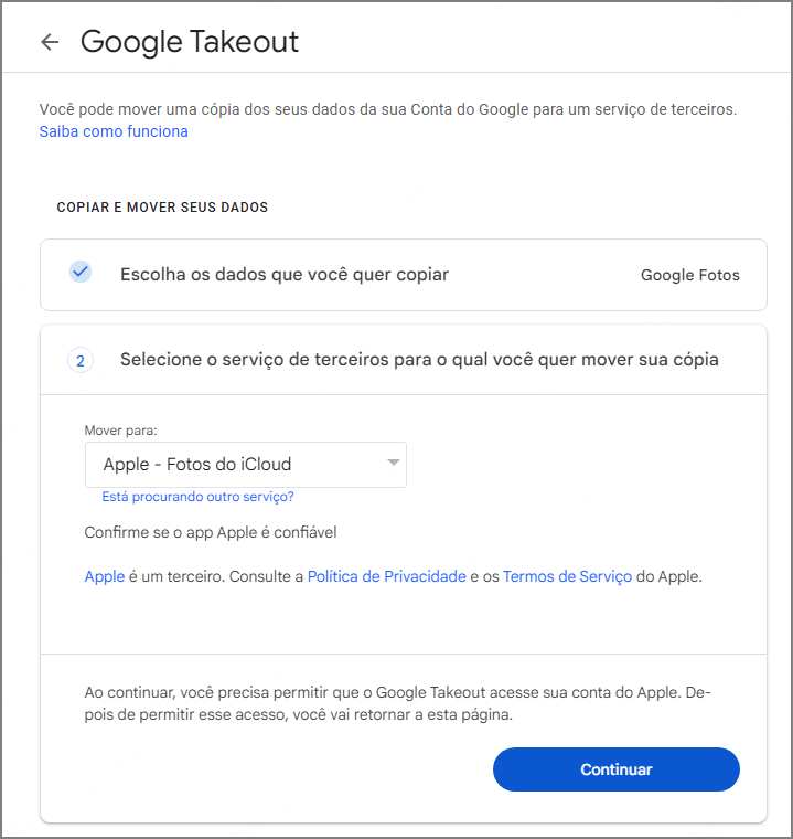 Verifique o espaço disponível no iCloud