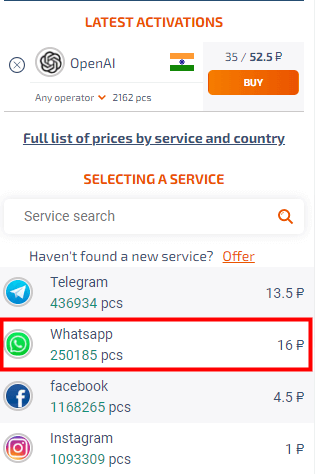 criar numero fake para whatsapp com SMS Activate