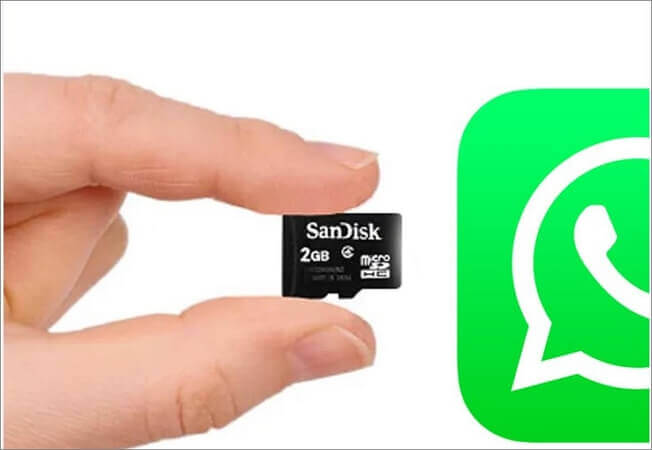 WhatsApp do no cartão SD