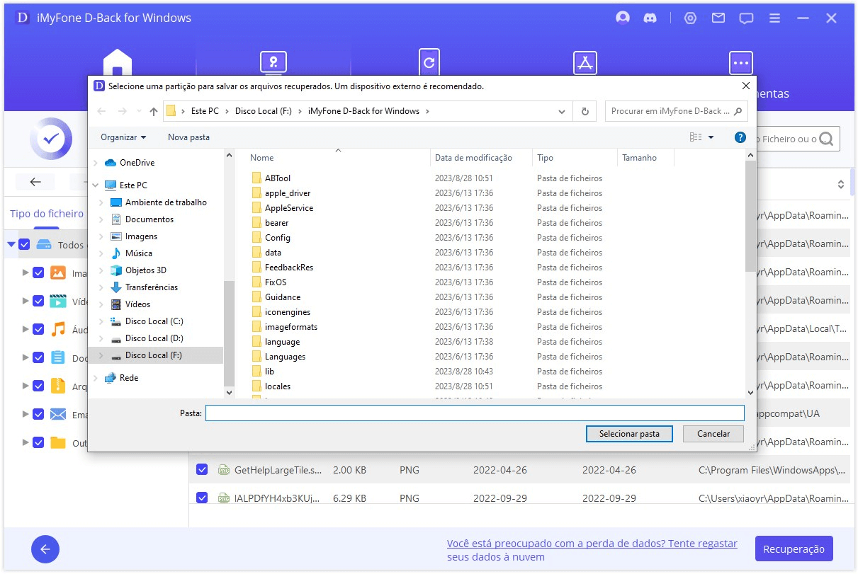recuperar arquivos do HD externo não aparece