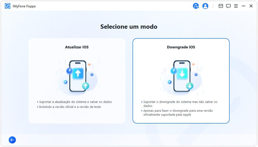 Escolher Donwload iOS
