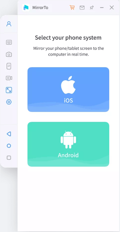 Escolher iOS e Android