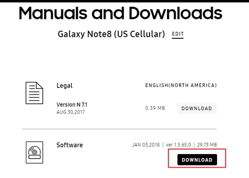 Descarga el controlador