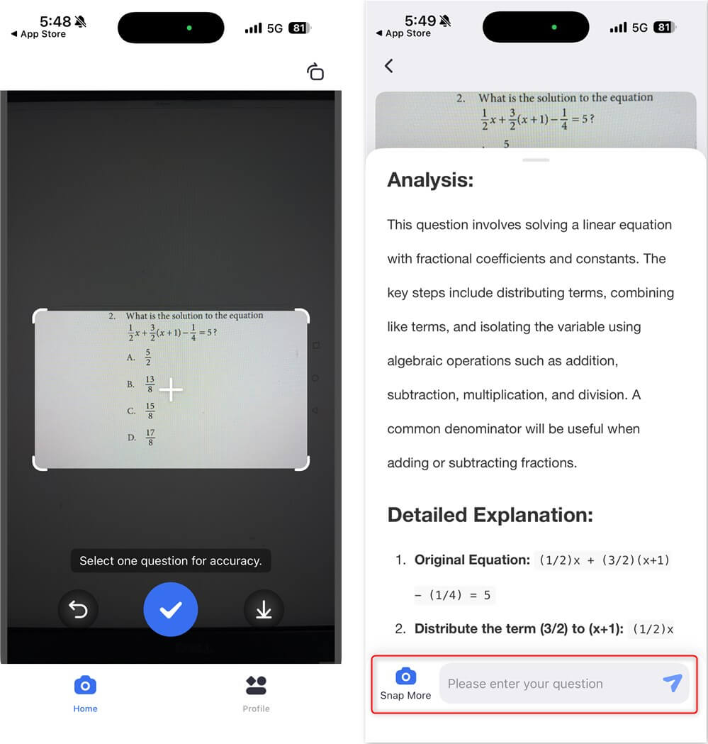 AI Math solver