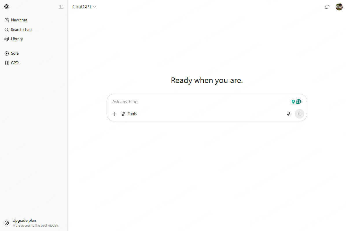 ChatGPT online chat for image