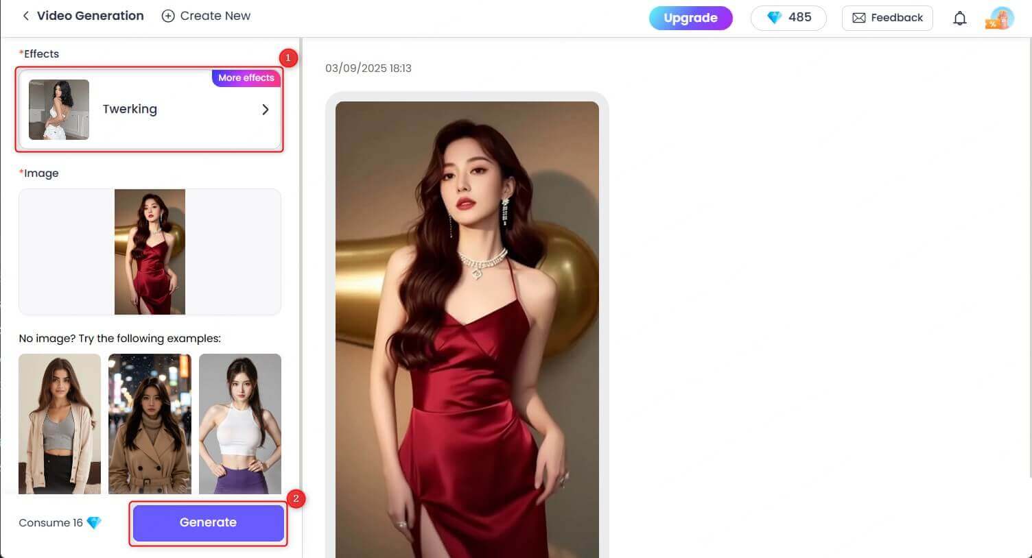 AI twerking video generator