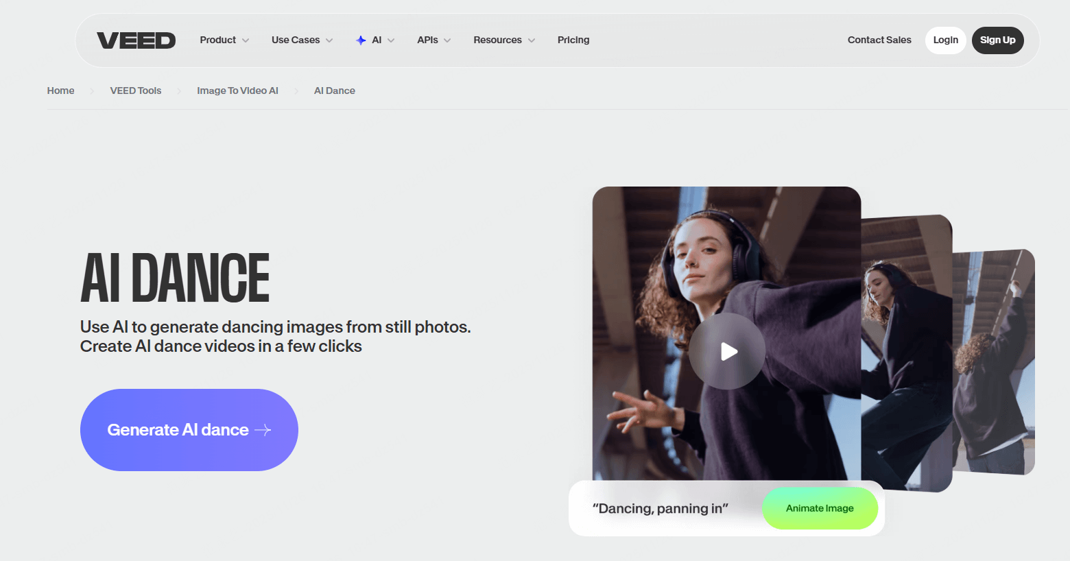 VEED AI dance Generator