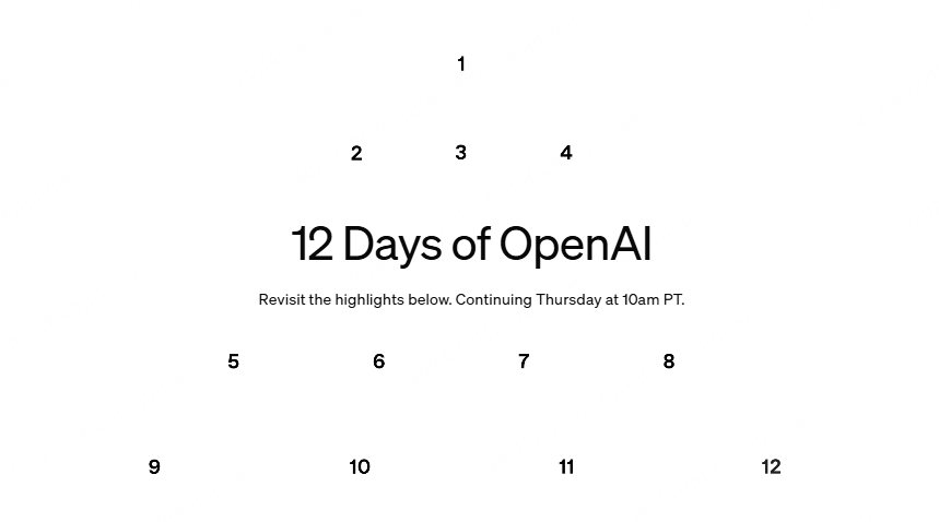 12 Days of Open AI 