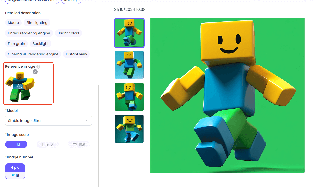 AI-generated funny image for Roblox Game