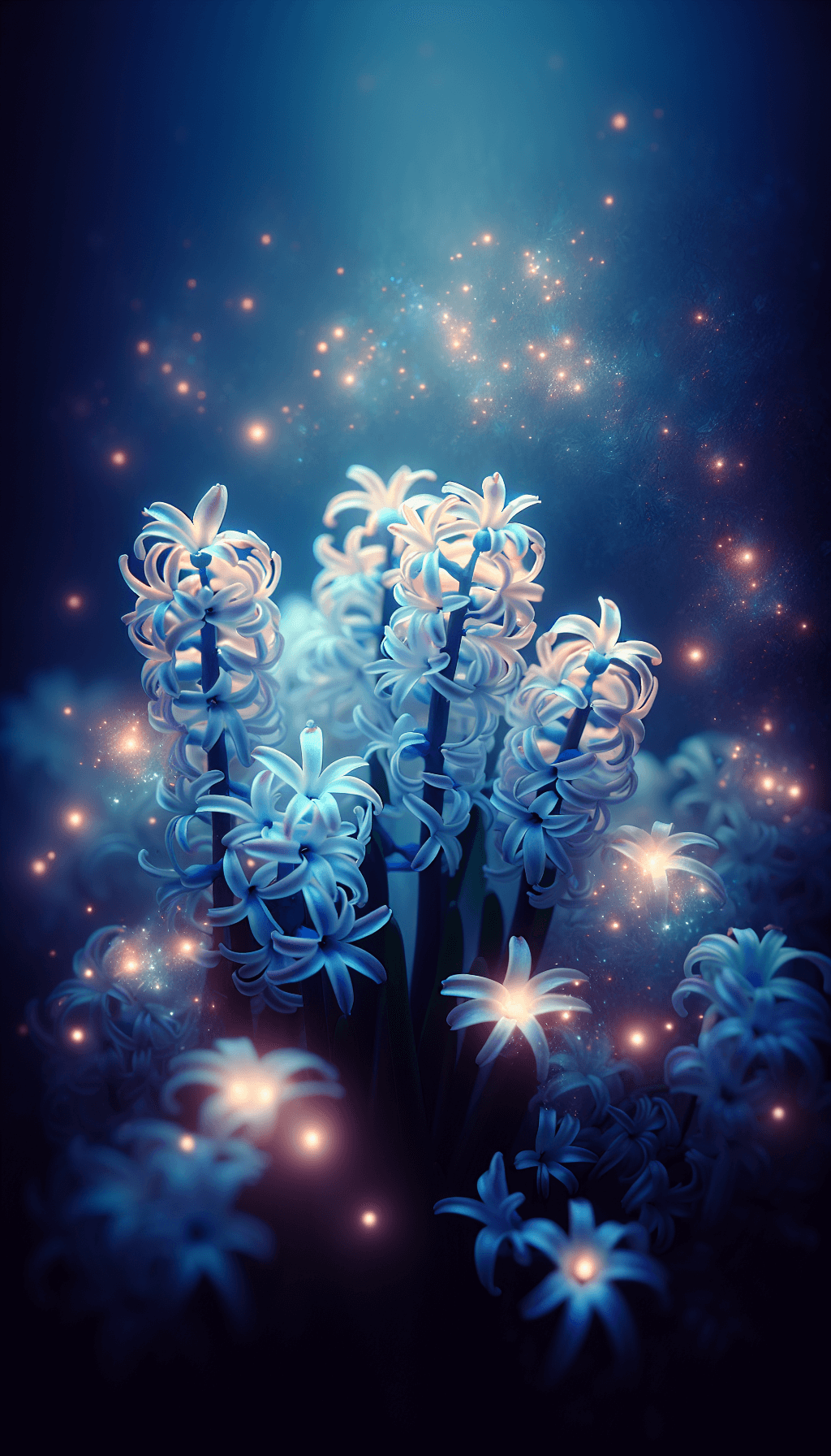 Beautiful Hyacinth Flowers with Blurred Background