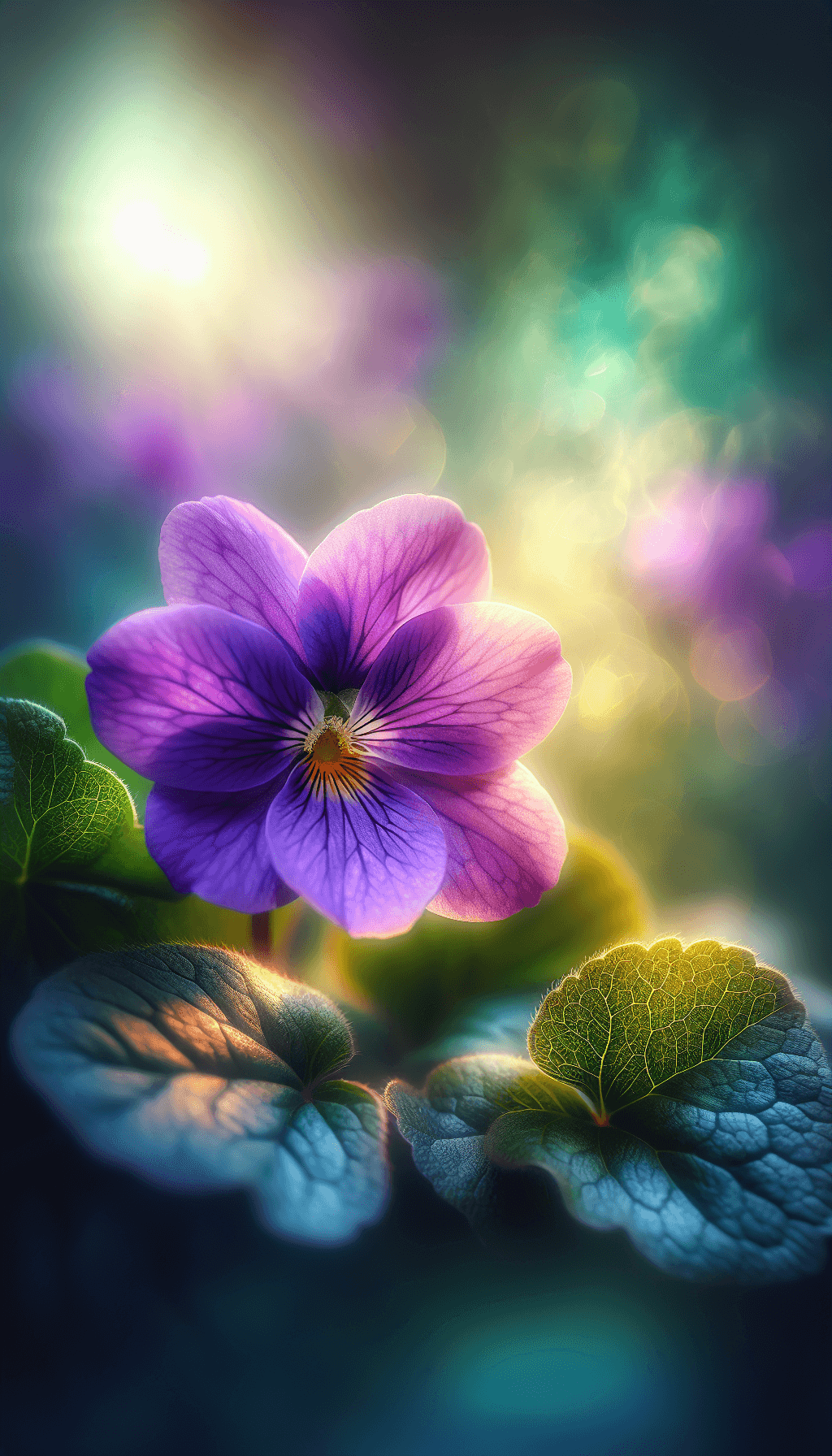 Beautiful-Violet-Flowers-with-Blurred-Background