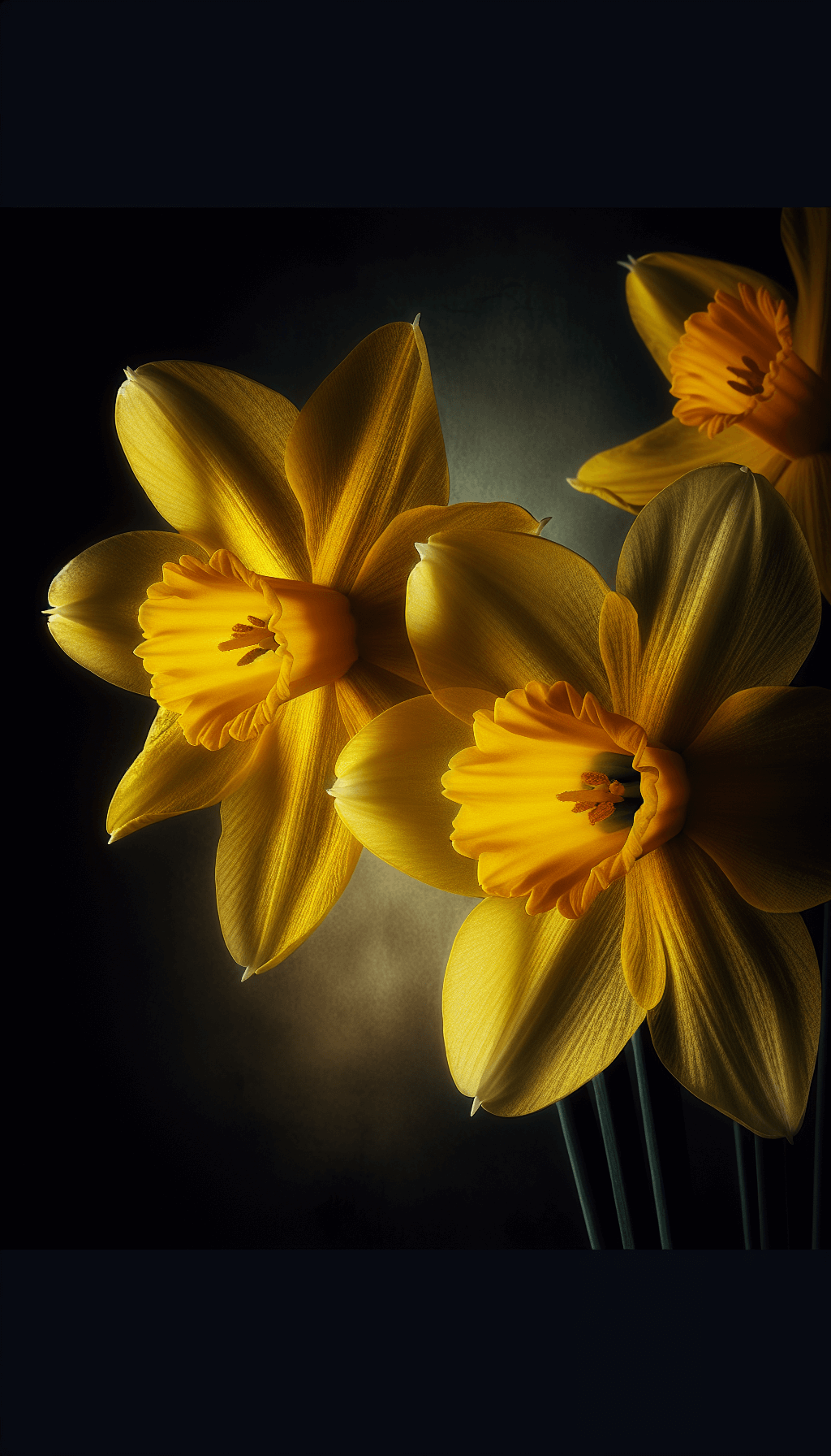 Beautiful daffodil Flower with Blurred Background