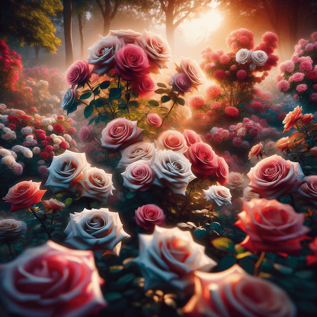 Top 20 AI-Generated Beautiful Flower Images with Blurred Background