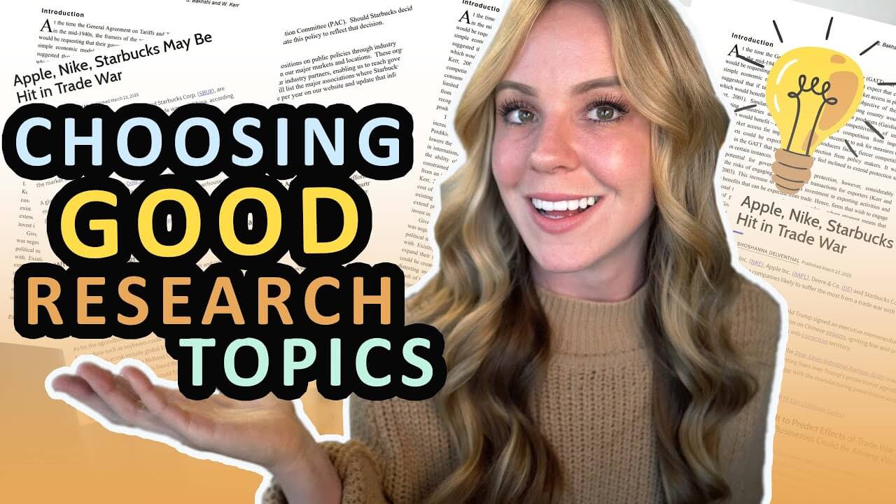 How to Choose a Great Research Topic