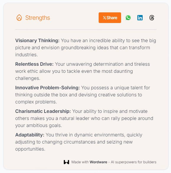 Elon Musk’s Strengths