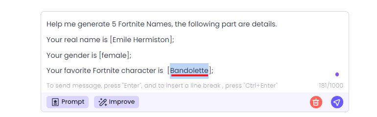 fortnite name generator character