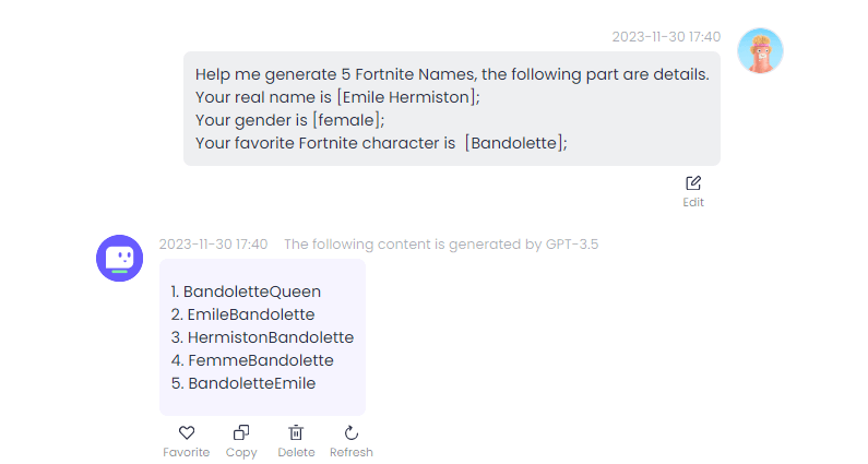 fortnite name generator example