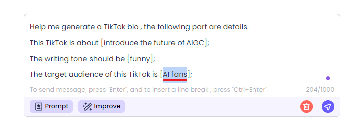 tiktok bio generator target audience