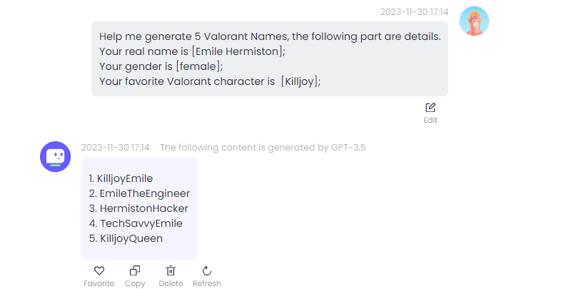 valorant name generator example