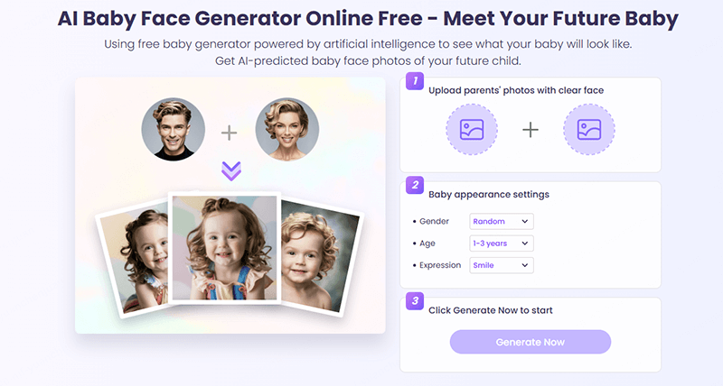 Vidnoz AI Baby Face Generator