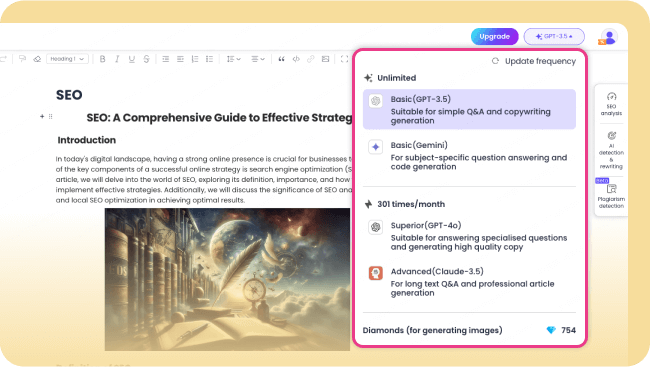 Which content models are suitable for AI content detector-ChatArt