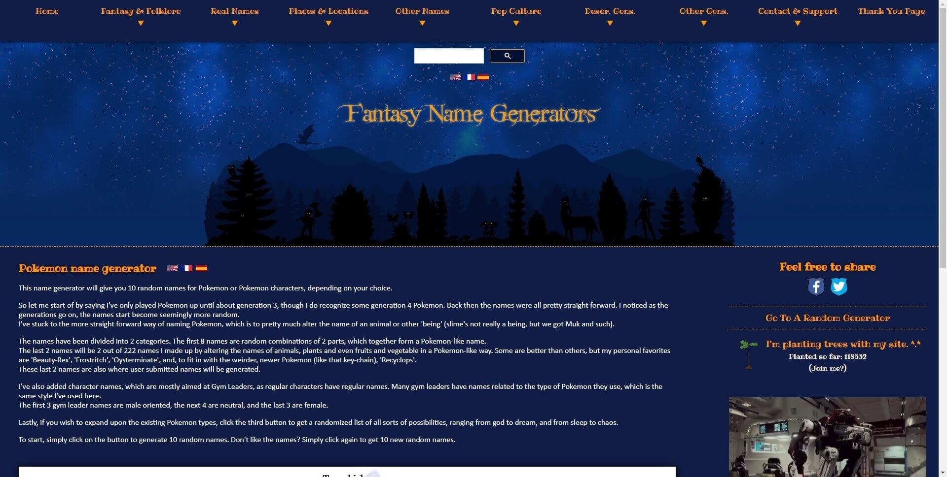 Game ID Generator Fantasy Name Generators